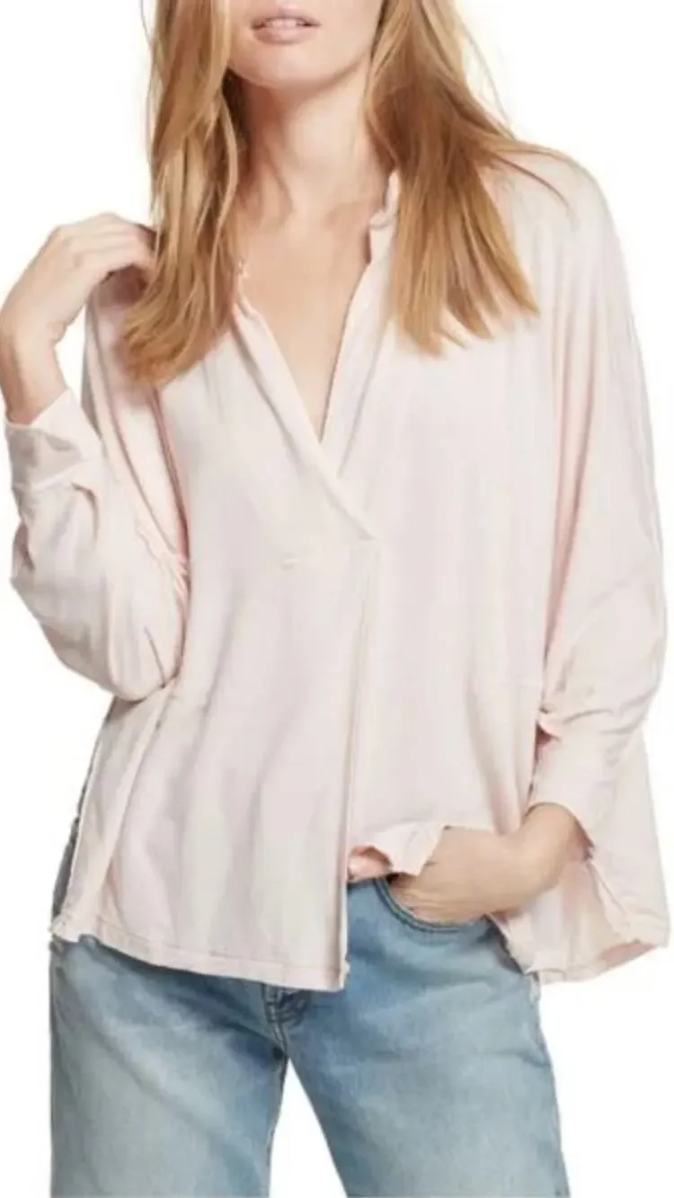 Free People We The Free Peach Can't Fool Me Tee
